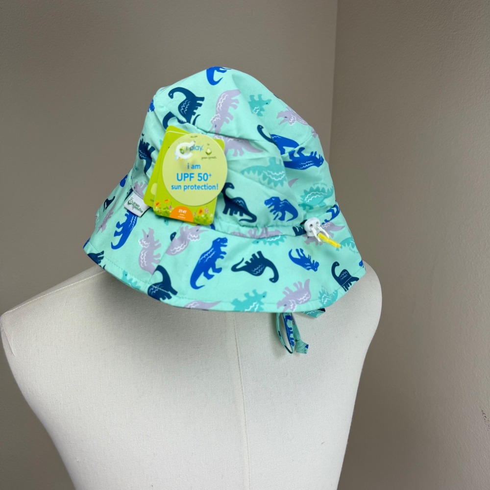Green Sprouts Baby Sun‎ Hat UPF 50+ Dinosaur Print 2T-4T Adjustable